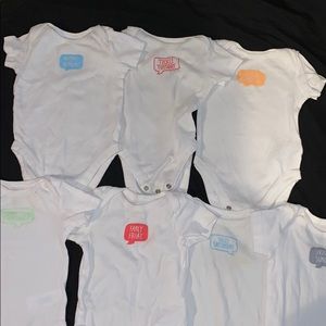 Days Of The Week Onesies